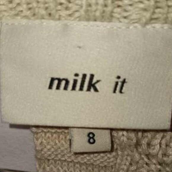 Milk It Glare Knit Cutout Sweater Size 8 - Picture 9 of 15